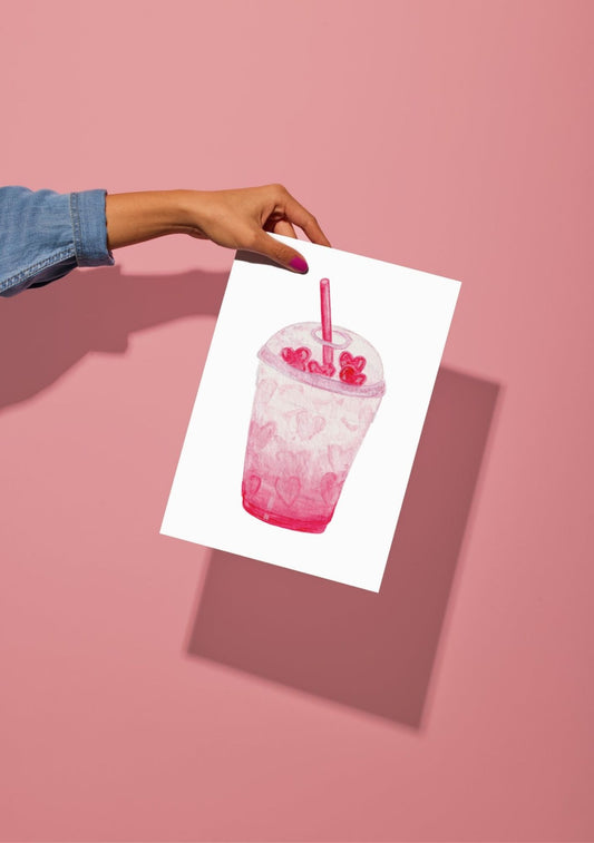 Love You Latte - A5 Art Print