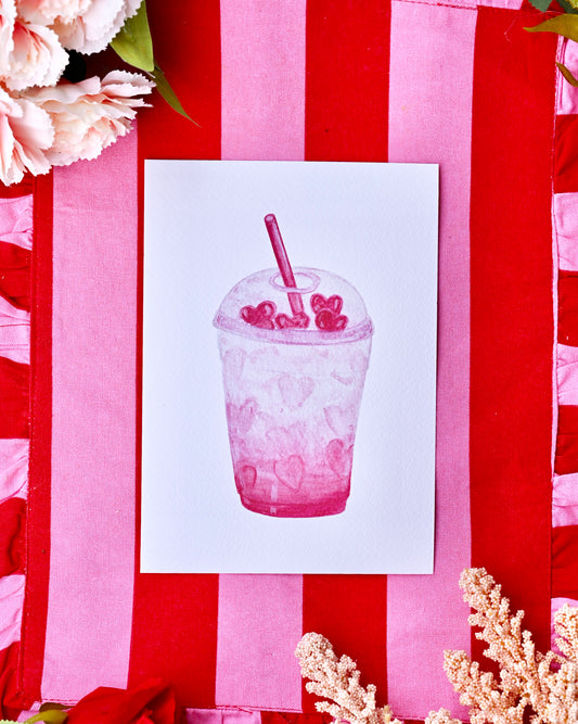 Love You Latte - A5 Art Print