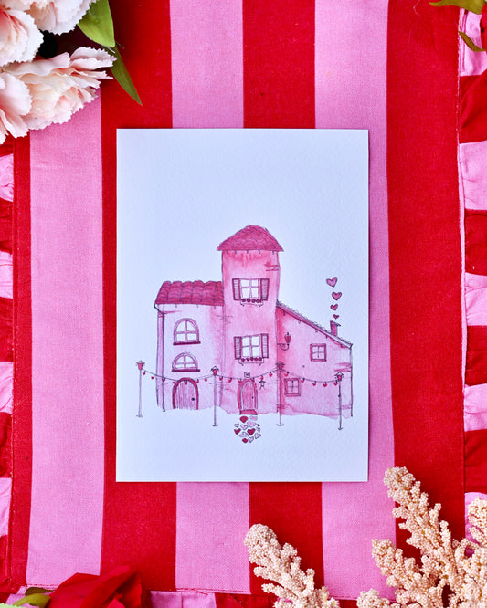The House that Love Built - A5 Art Print